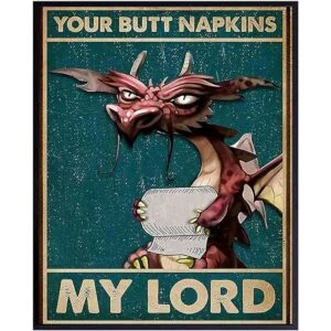 Your Butt Servilletas My Lord Decoraciones de dragón_1