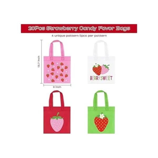 20 bolsas de recuerdo de fiesta de fresa decoraciones de_3