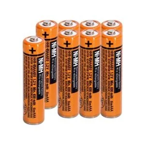 Paquete de 8 baterías recargables HHR65AAABU NIMH para_1