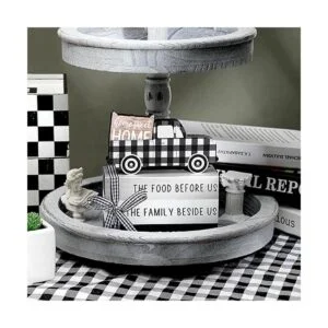 Jetec Bandeja de madera para decoración de casa de campo_4