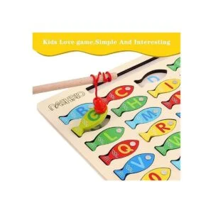 Juguete magnético de madera de pesca para niños pequeños_3