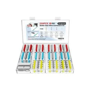Delgada Juego de 250 conectores de tope termorretráctiles_1