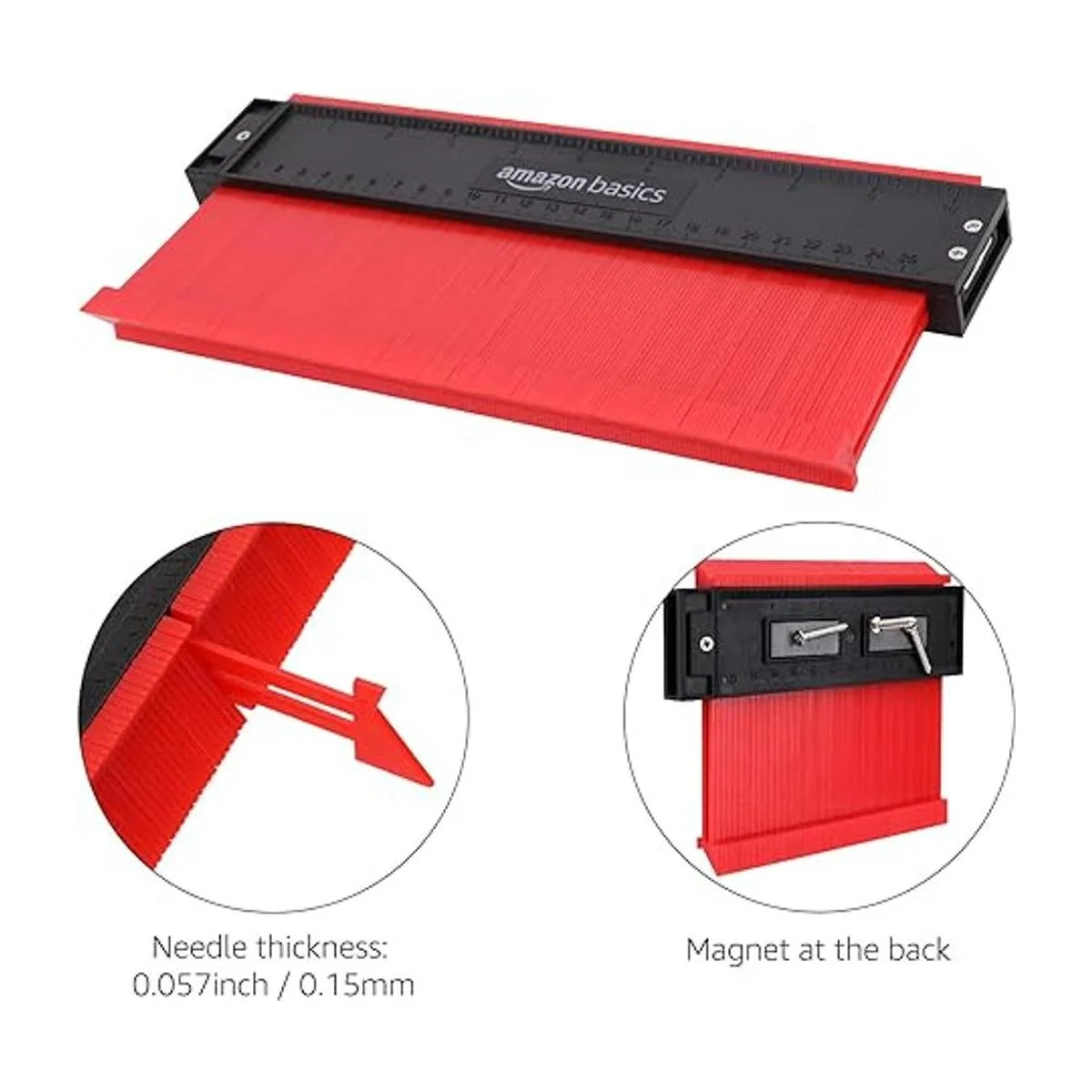 Juego de medidores de contorno perfil de 5 pulgadas y 10_4