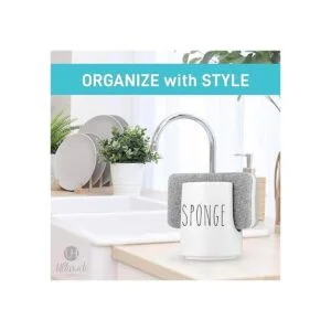 Soporte de esponja para fregadero de cocina con esponja_5