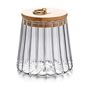 Recipiente de cristal para nueces de café hermético_1