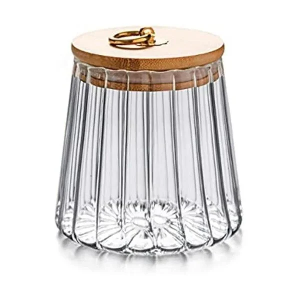 Recipiente de cristal para nueces de café hermético_1