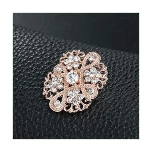 WeimanJewelry Juego de 12 broches chapados en oro rosa con_5