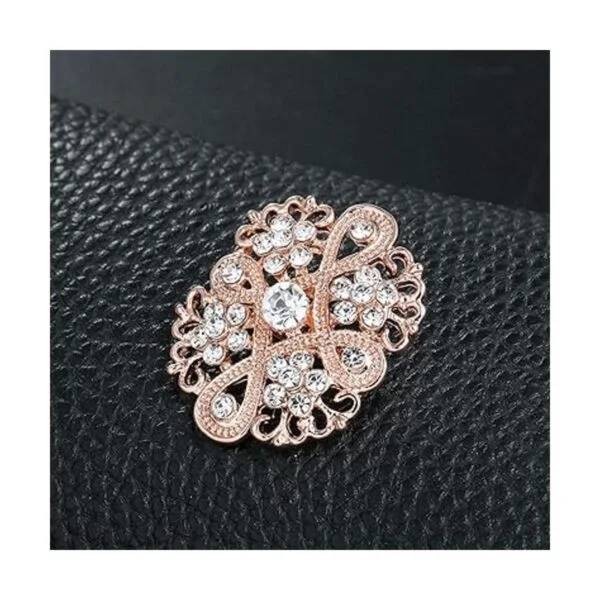 WeimanJewelry Juego de 12 broches chapados en oro rosa con_5