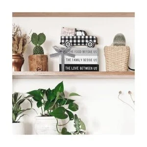 Jetec Bandeja de madera para decoración de casa de campo_6