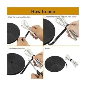 Cinta de fijación reutilizable de 12 pulgada cinta de_5