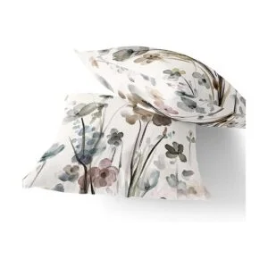 Juego de 2 fundas de almohada de flores de 18 x 18_4