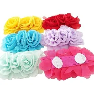 JpGdn Collar para perro 6 unidades flores rosa morado_2