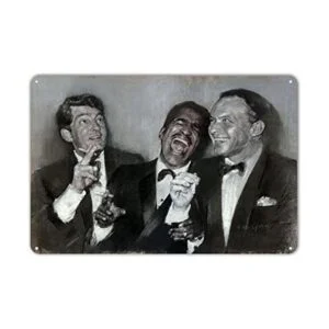 Farm Home Cartel de lata para café ratas diseño vintage_1