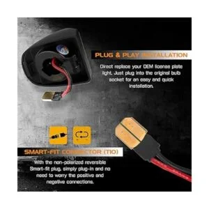 MAXHAWK Lámpara de matrícula LED completa de repuesto para_3