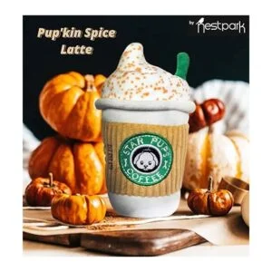 Star Pups Juguete de café para perro con leche de_3