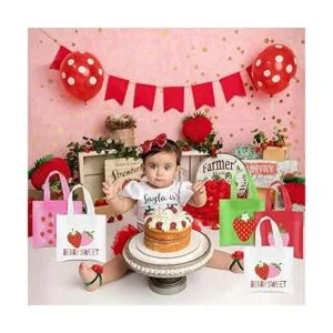 20 bolsas de recuerdo de fiesta de fresa decoraciones de_6