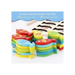 Juguete magnético de madera de pesca para niños pequeños_5