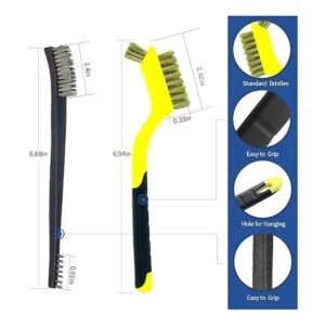 HUNTACE 8 piezas de cepillo de alambre pequeño de latón_2