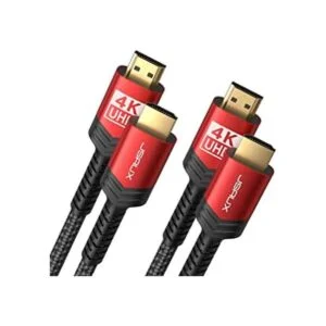 Paquete de 2 cables HDMI 4K de 3 pies JSAUX de 18 Gbps_1