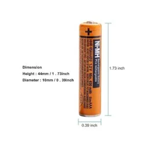 Paquete de 8 baterías recargables HHR65AAABU NIMH para_6