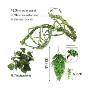 kathson Plantas de vides de reptiles flexibles y flexibles_7