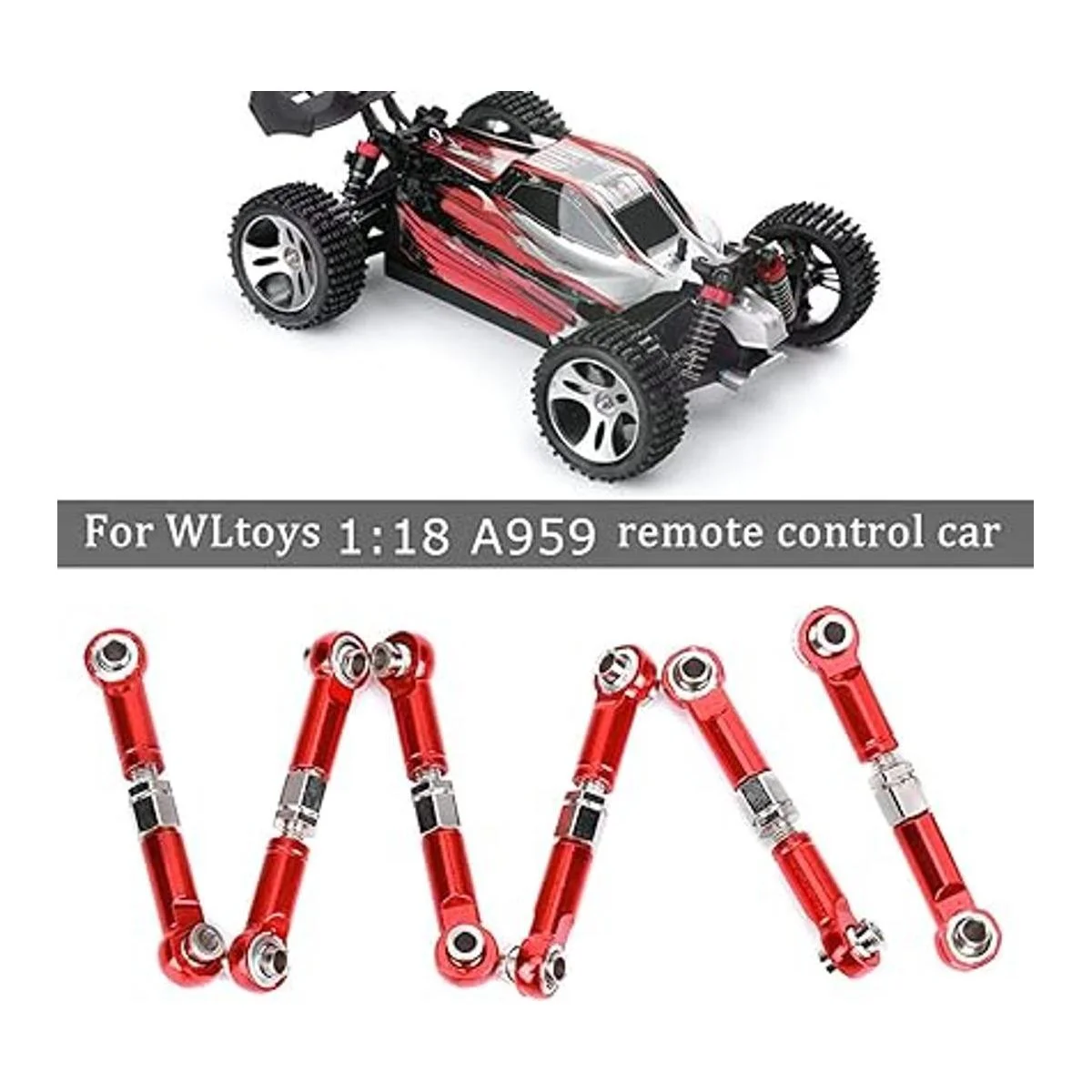 Demeras Barra de tracción de metal 6 piezas barras de_5