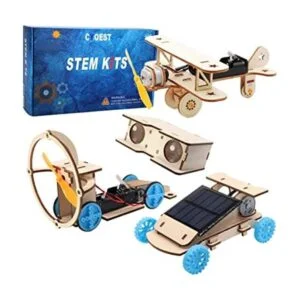 Kit de modelo de experimento científico de madera auto de_1