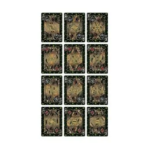 Cartas de juego de bicicleta con diseño de luciérnagas_6