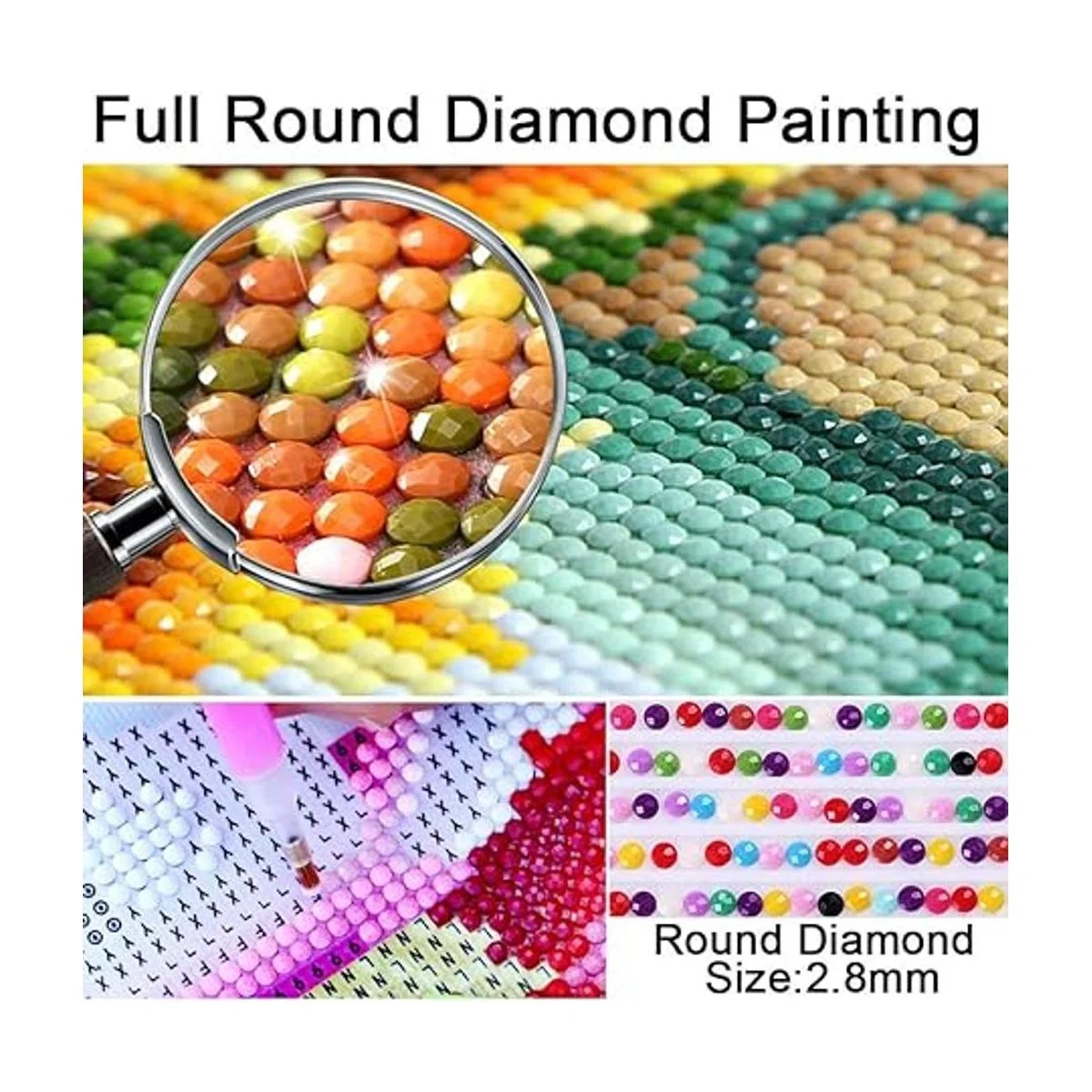 Juego de números de pintura de diamante 5D DIY Baby Yoda_2