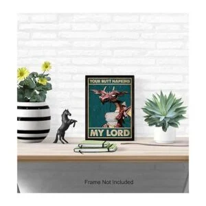 Your Butt Servilletas My Lord Decoraciones de dragón_5