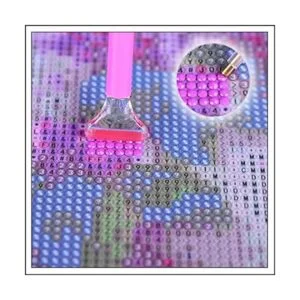 Juego de números de pintura de diamante 5D DIY Baby Yoda_4