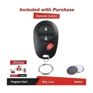 KeylessOption Mando a distancia 3btn para Toyota GQ43VT20T_2