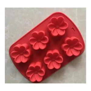 Molde de silicona Plumeria Rubra Molde de 6 cavidades_4