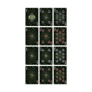 Cartas de juego de bicicleta con diseño de luciérnagas_5