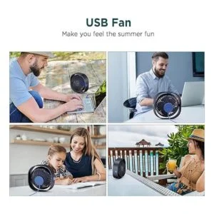 EasyAcc Ventilador de escritorio USB mini ventilador USB_6