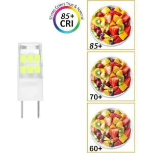 VOKWAK Bombilla LED G8 GY8.6 con base bipin T4 de xenón de_5