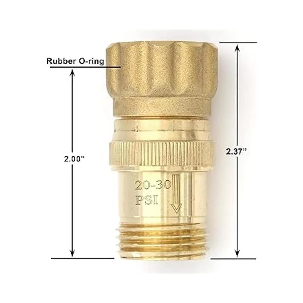 Regulador reductor de presión de agua de 25 psi para_4