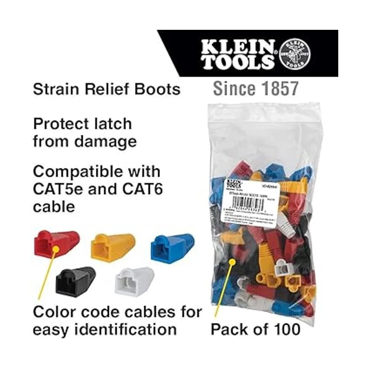 Klein Tools VDV824650 CAT6CAT5e Botas de alivio de_2
