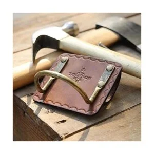 TOURBON Funda de cuero para cinturón de acero con martillo_4