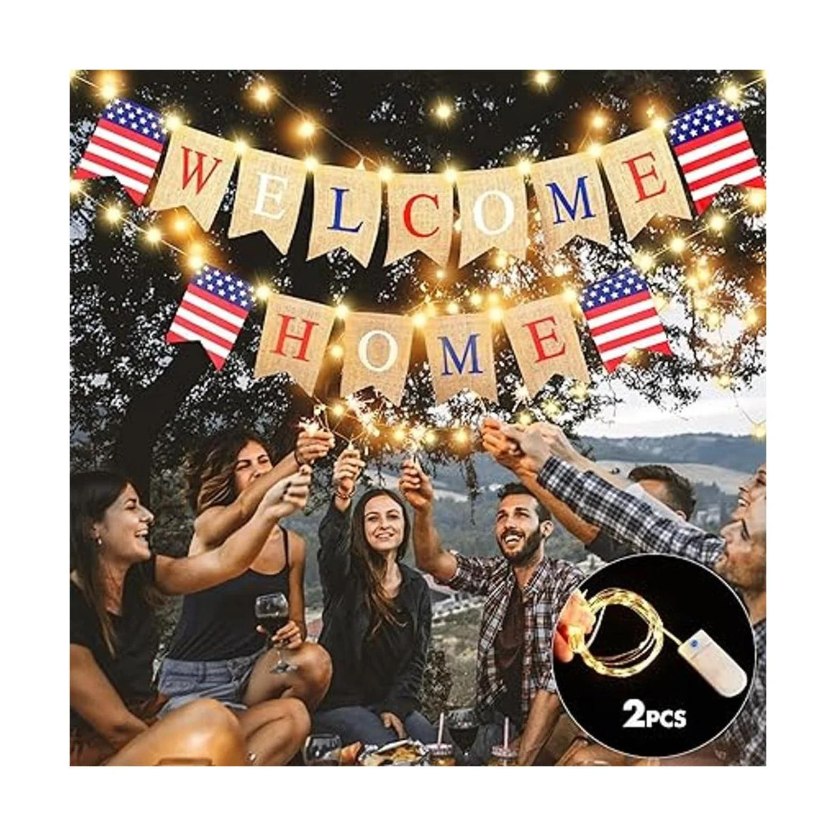 Decoración de pancarta de bienvenida para el hogar con_7