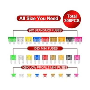 Kit surtido de fusibles 306 piezas de coche barco_2
