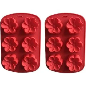 Molde de silicona Plumeria Rubra Molde de 6 cavidades_1