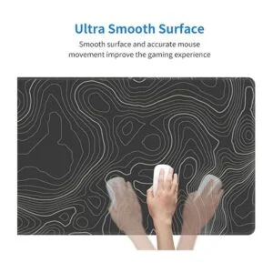 Topographic Contour Alfombrilla de ratón para juegos_5