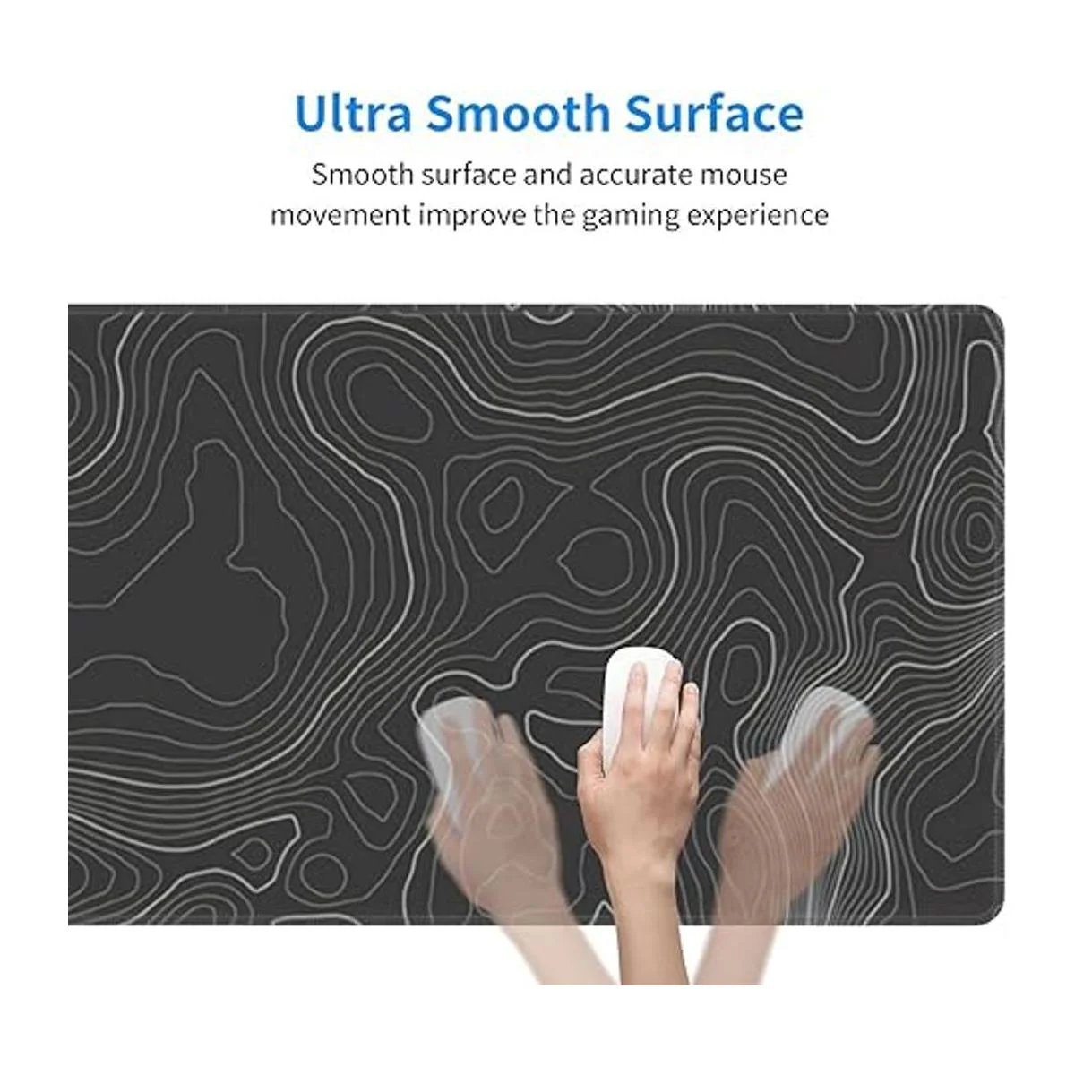 Topographic Contour Alfombrilla de ratón para juegos_5