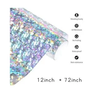 GIRAFVINYL Vinilo permanente holográfico de vidrio roto_2