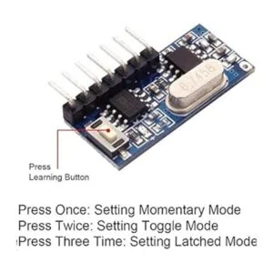 QIACHIP 3 juegos de 433 MHz RF transmisor y receptor_4