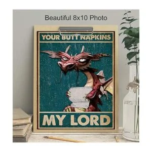 Your Butt Servilletas My Lord Decoraciones de dragón_4