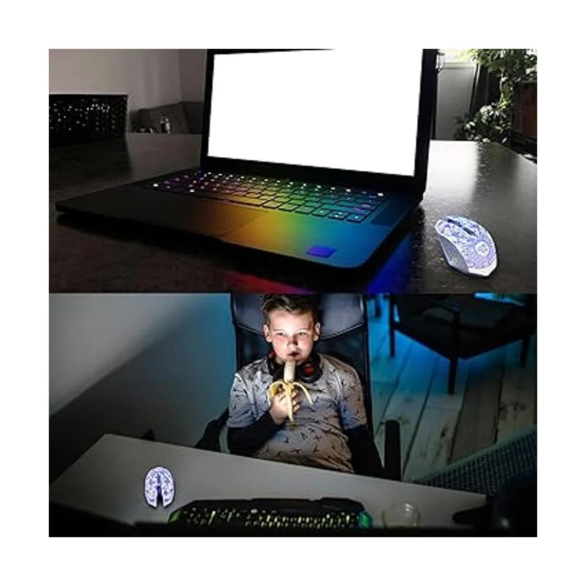 VEGCOO Mouse inalámbrico para juegos C10 mouse recargable_6