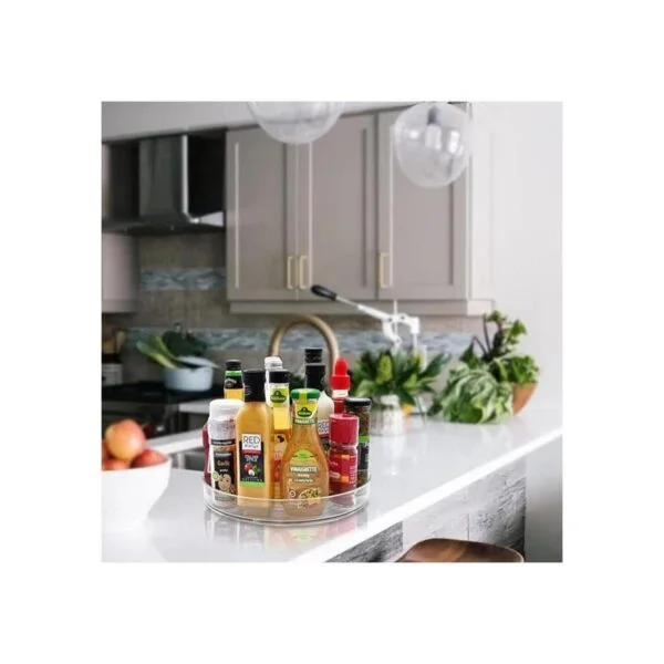 Large Lazy Susan Rotating Turntable Organizer for_5