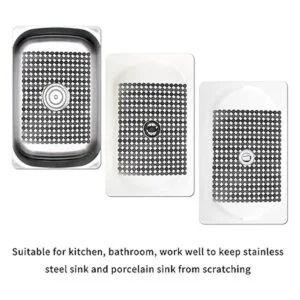 Qulable Paquete de 2 alfombrillas de fregadero de cocina_5